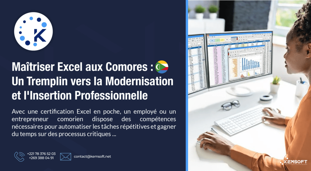 Se certifier sur Excel aux Comores | Modernisation et Insertion Professionnelle